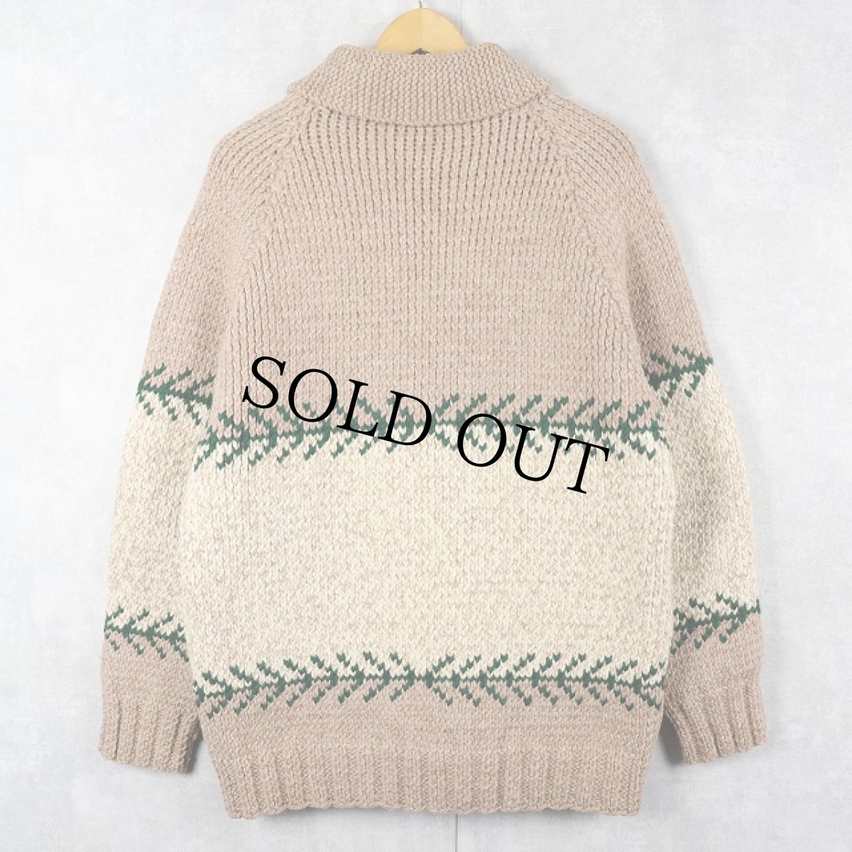 画像2: 60's カウチンニットジャケット (2)