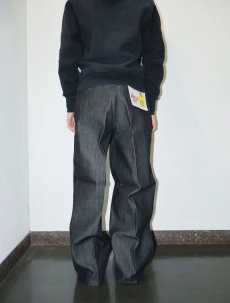 画像5: BEN DAVIS "THE GORILLA CUT" ゴリラカットデニムパンツ BLACK フラッシャー付き未使用品 W34 L30 (5)