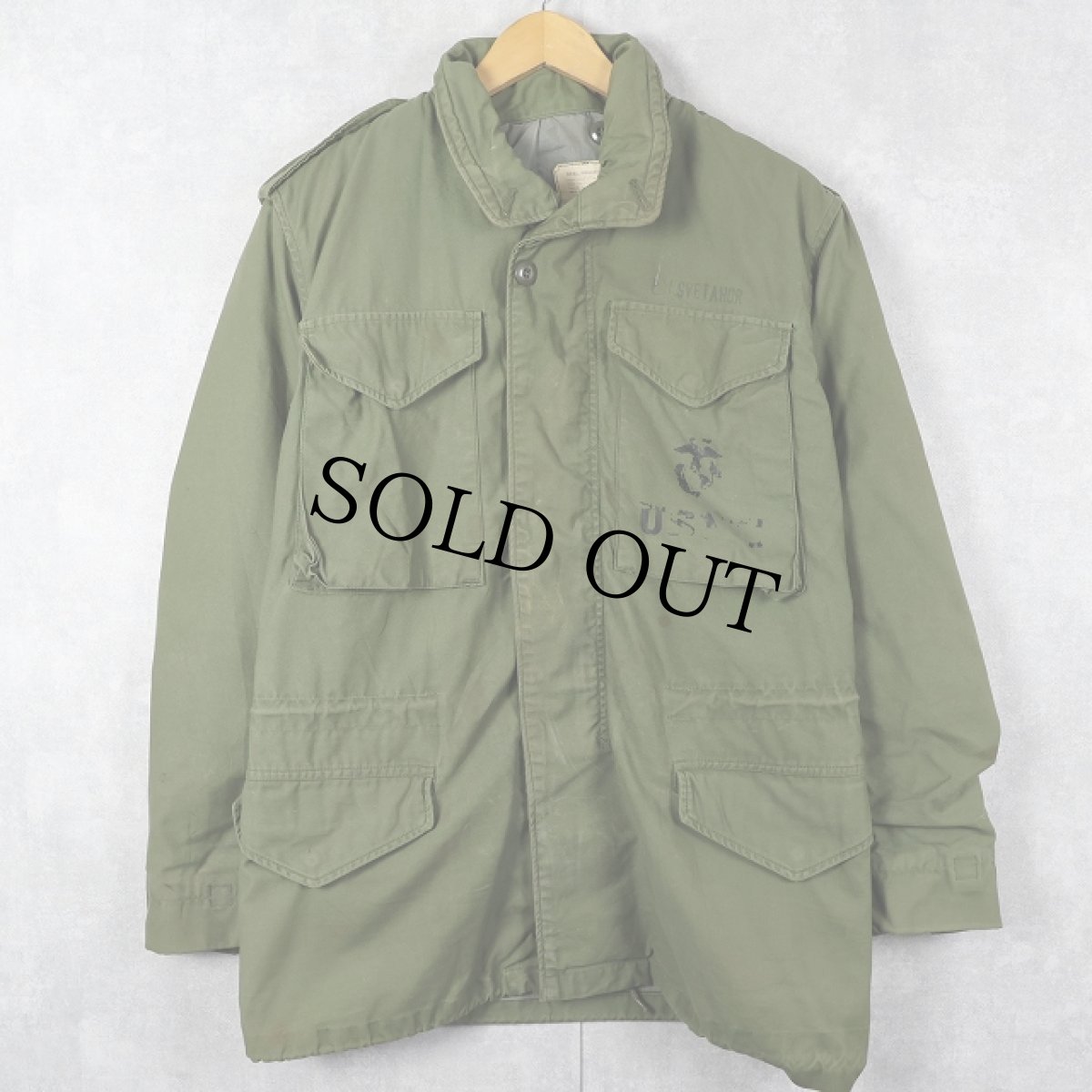 画像1: 70's U.S.ARMY M-65 フィールドジャケット 3rd グレーライナー SMALL-REGULAR (1)