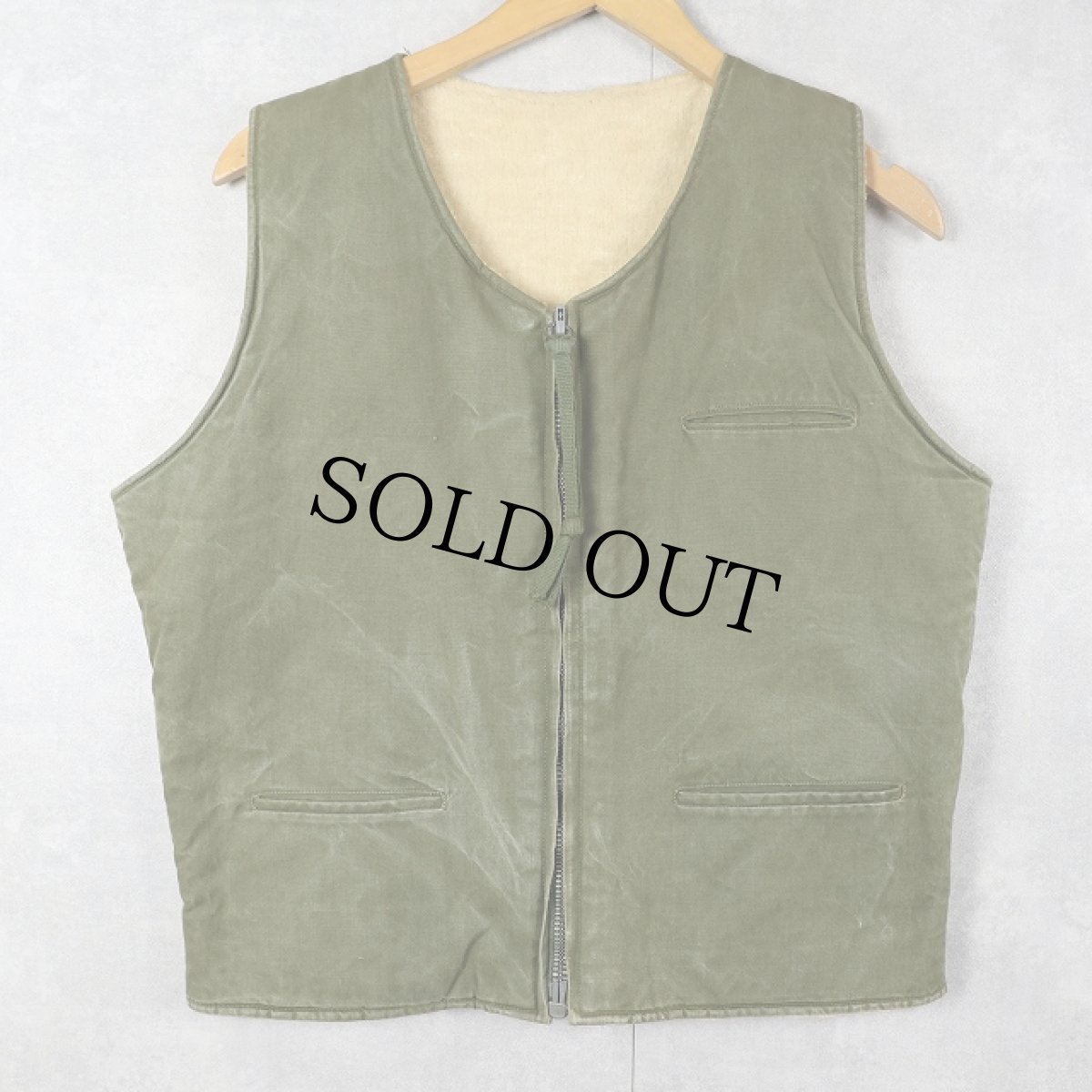 画像1: 50's U.S.MILITARY CIVILIAN デッキベスト (1)