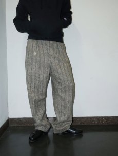 画像1: 60's カラーネップ混 2タック ウールツイードスラックス W32 (1)