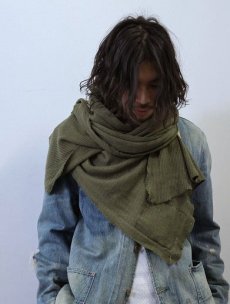 画像2: 80's CANADIAN ARMED FORCE コットンメッシュスカーフ  (2)