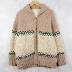 画像1: 60's カウチンニットジャケット (1)