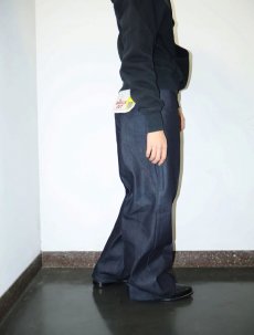 画像1: BEN DAVIS "THE GORILLA CUT" ゴリラカットデニムパンツ INDIGO DENIM フラッシャー付き未使用品 W32 L30 (1)