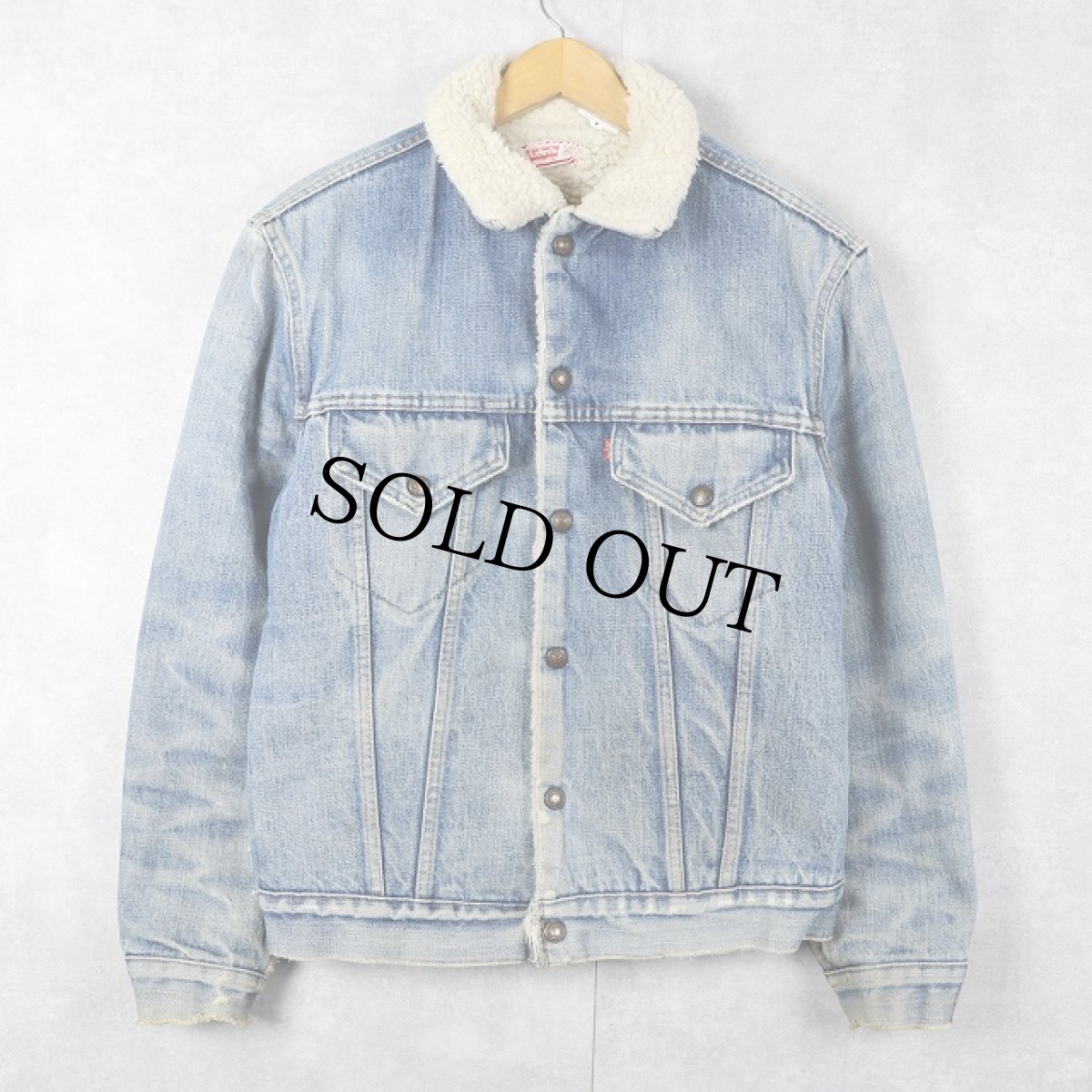 画像1: 70's Levi's デニムボアジャケット SIZE38 (1)