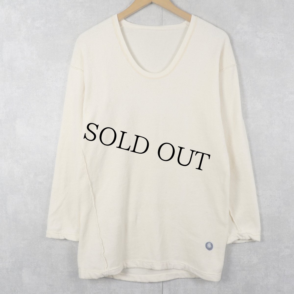 画像1: 東ドイツ軍 Uネック インサイドアウト アンダーシャツ (1)