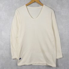 画像2: 東ドイツ軍 Uネック インサイドアウト アンダーシャツ (2)