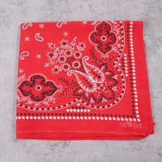 画像1: 60's エレファントブランド ペイズリー柄 バンダナ 上鼻 (1)