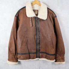 画像1: Authentic International Outerwear B-3 TYPE ムートンフライトジャケット  (1)