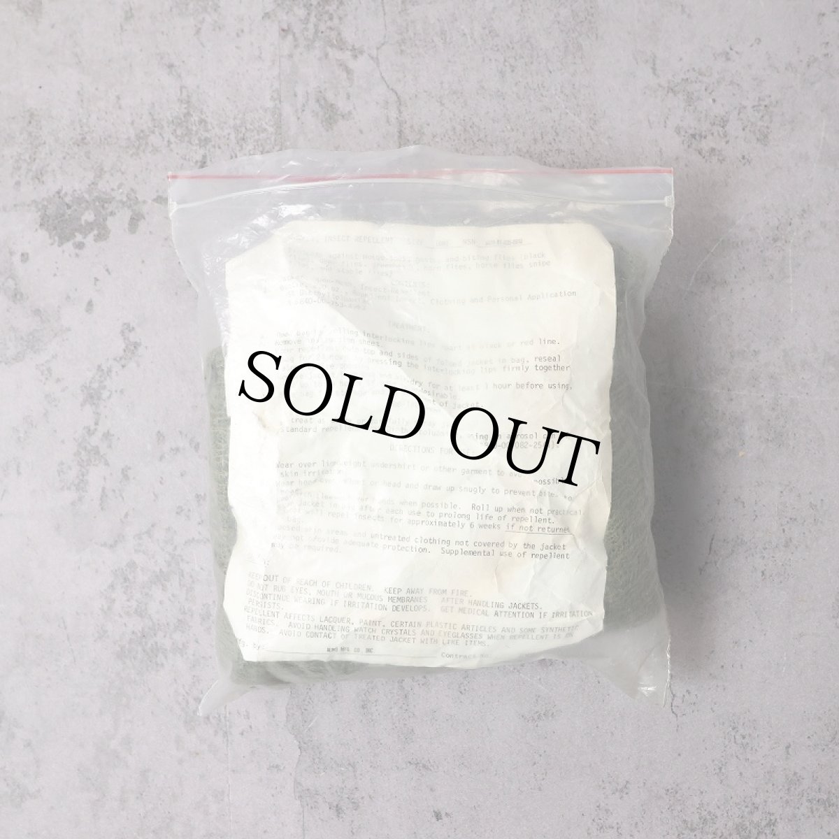 画像1: 70's U.S.ARMY モスキートパーカー LARGE DEADSTOCK (1)