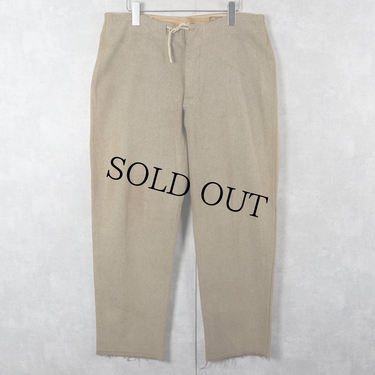 画像1: 40's U.S.ARMY ウール コンバレッセントパンツ W34 (1)