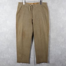 画像1: 40's U.S.ARMY ウール コンバレッセントパンツ W34 (1)