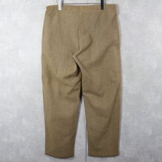 画像2: 40's U.S.ARMY ウール コンバレッセントパンツ W34 (2)