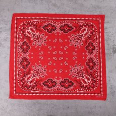 画像2: 60's エレファントブランド ペイズリー柄 バンダナ 上鼻 (2)