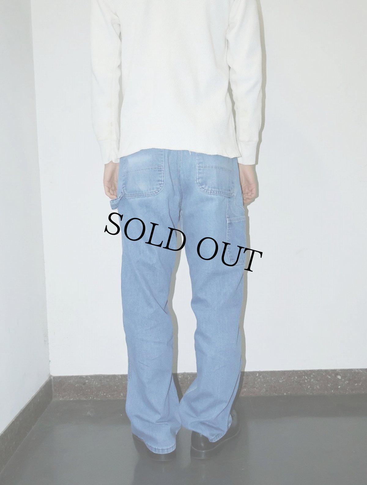 画像5: 80's Sears ROEBUCKS USA製 デニムペインターパンツ W31 (5)