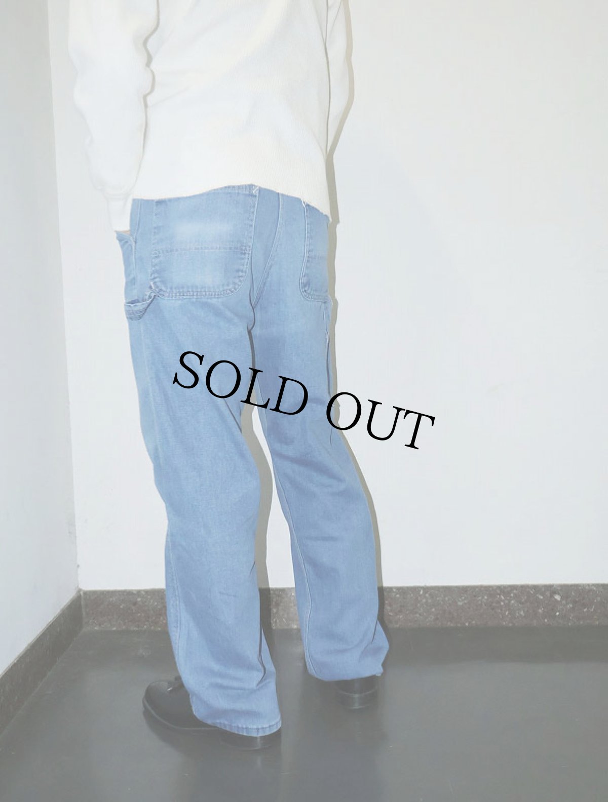 画像2: 80's Sears ROEBUCKS USA製 デニムペインターパンツ W31 (2)