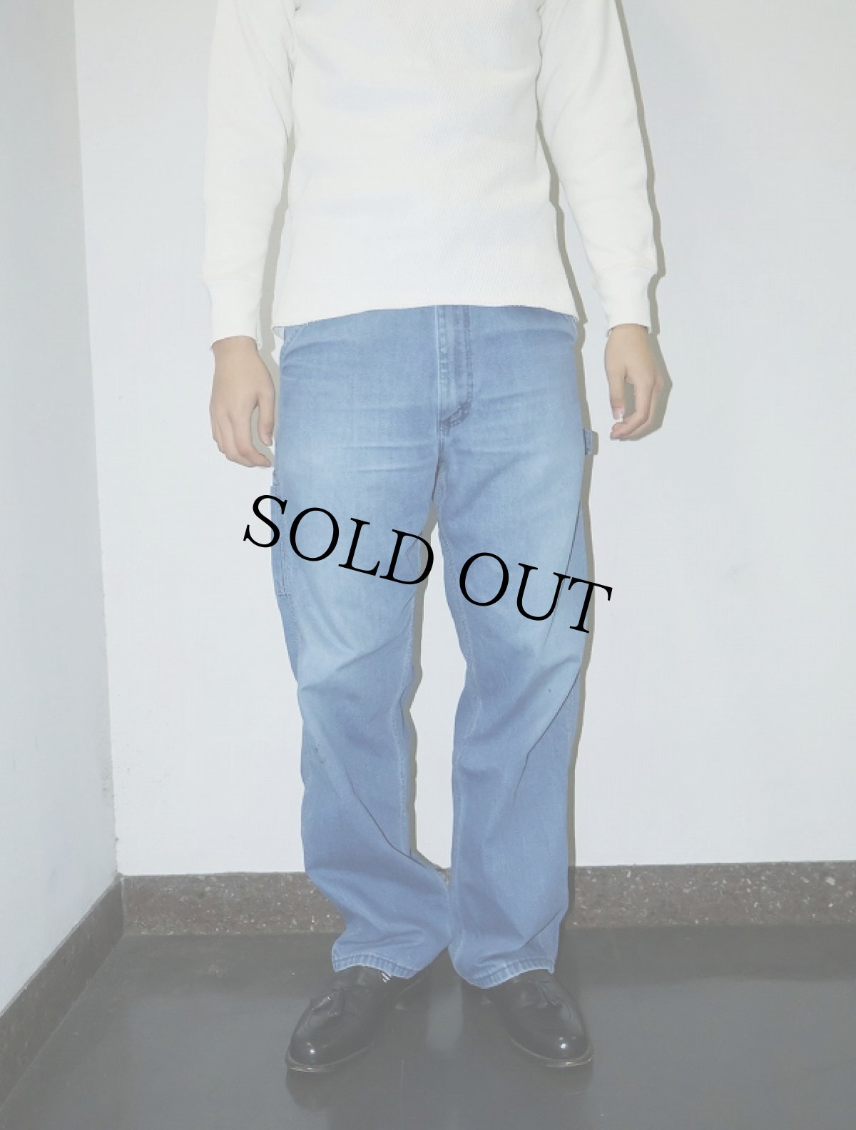 画像4: 80's Sears ROEBUCKS USA製 デニムペインターパンツ W31 (4)