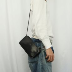 画像3: 60〜70's COACH USA製 レザーショルダーバッグ BLACK (3)