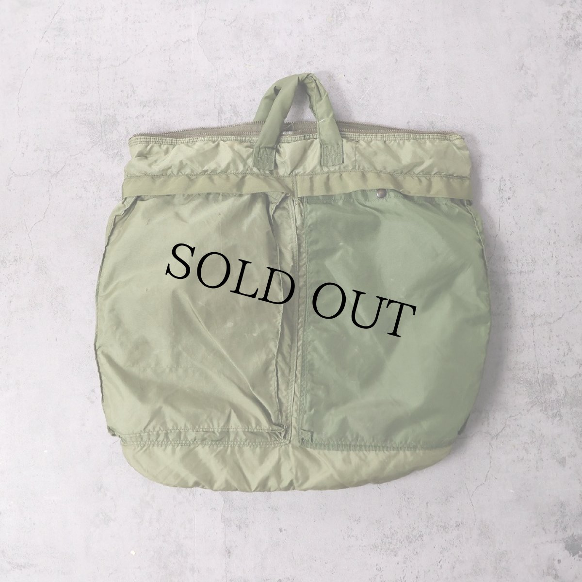 画像1: 70's U.S.ARMY ナイロン ヘルメットバッグ (1)