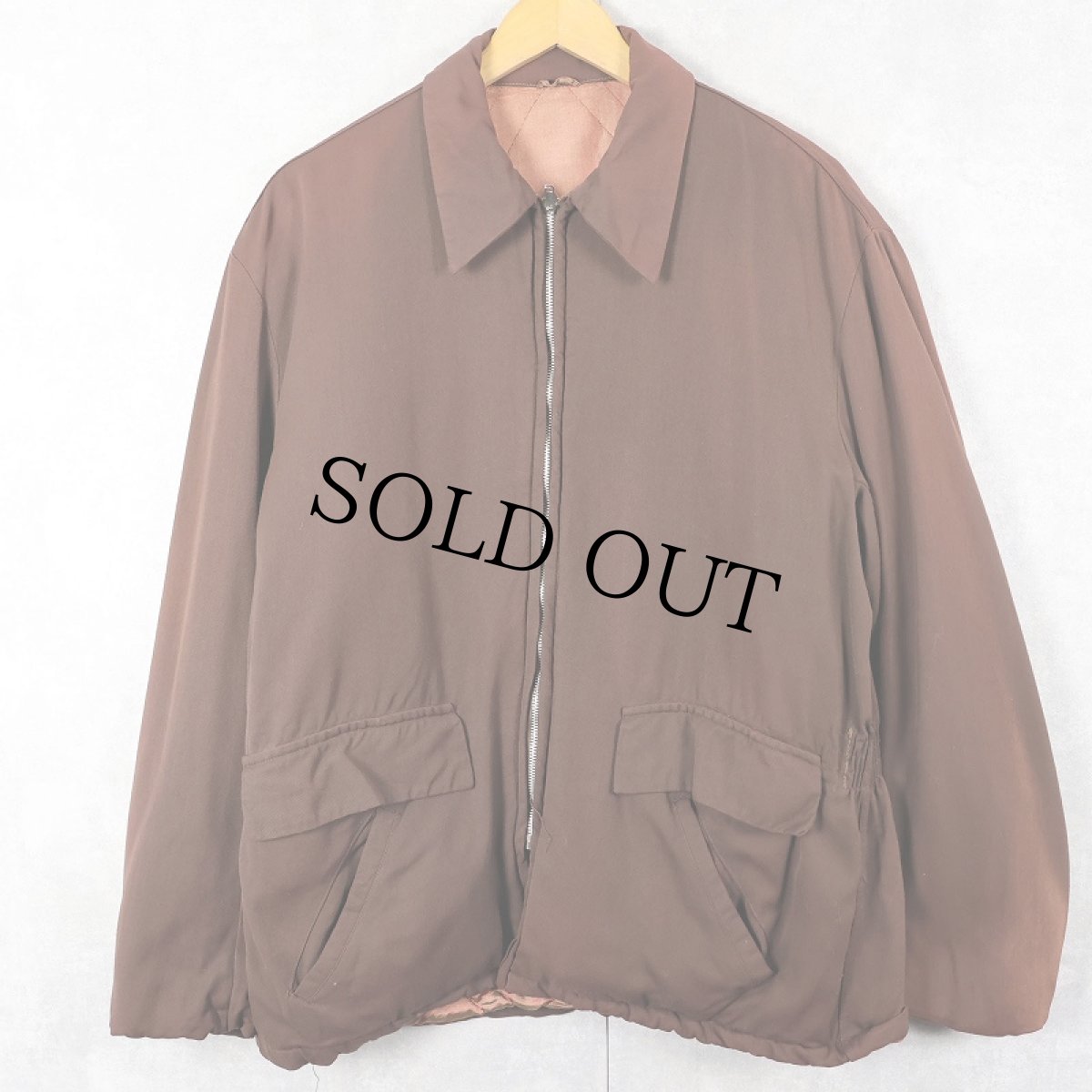 画像1: 50〜60's 裏キルティング ギャバジンジャケット  (1)