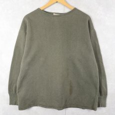 画像2: 70's FRENCH MILITARY 無地スウェット (2)