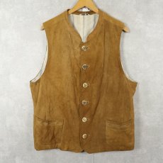 画像1: LODENFREY スエードレザーベスト SIZE54 (1)