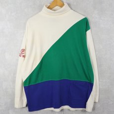 画像1: Ralph Lauren "RL-92" 切り替えデザイン タートルネックロンT M (1)