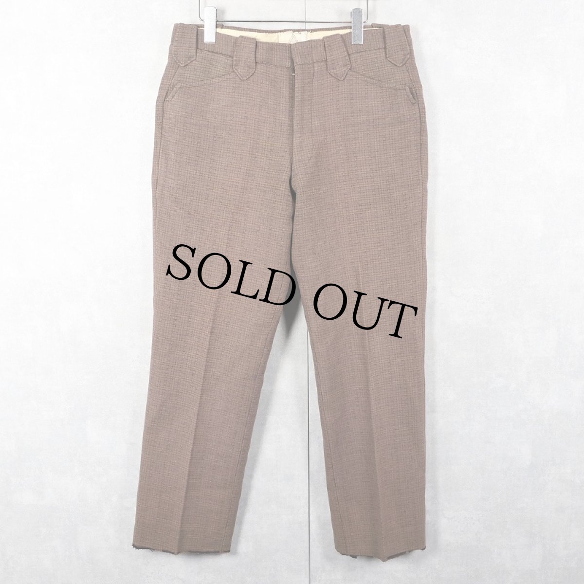 画像3: 80's Eddie Bauer チェック柄 メルトンウールスラックス W34 (3)