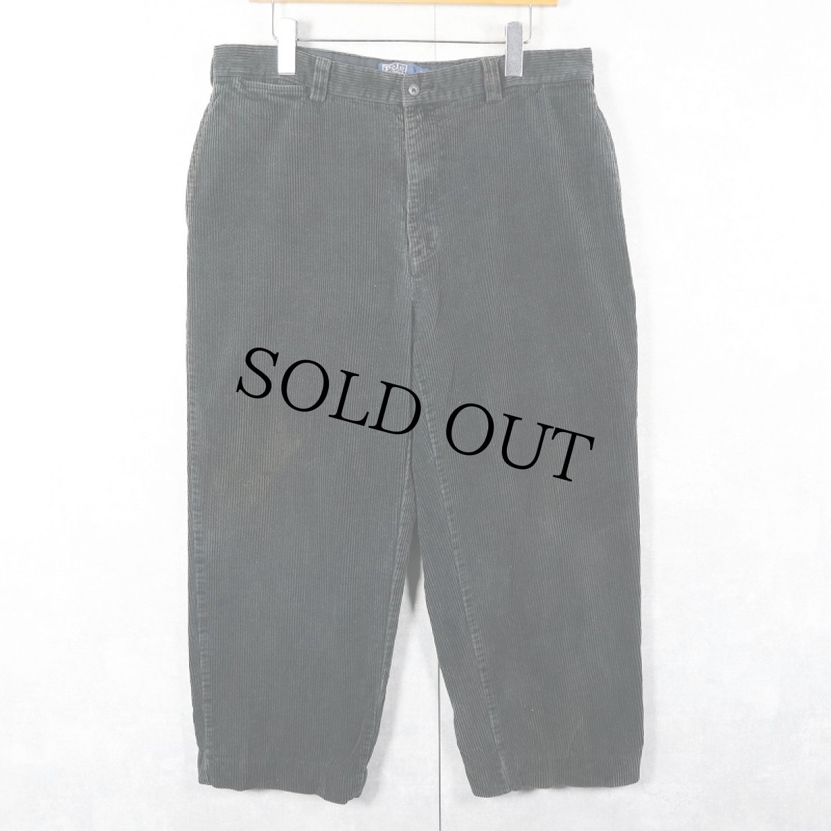 画像1: POLO Ralph Lauren "PHILIP PANT" 太畝コーデュロイパンツ BLACK W35 (1)