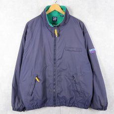 画像1: 90's GAP 裏フリース ナイロンジャケット L (1)