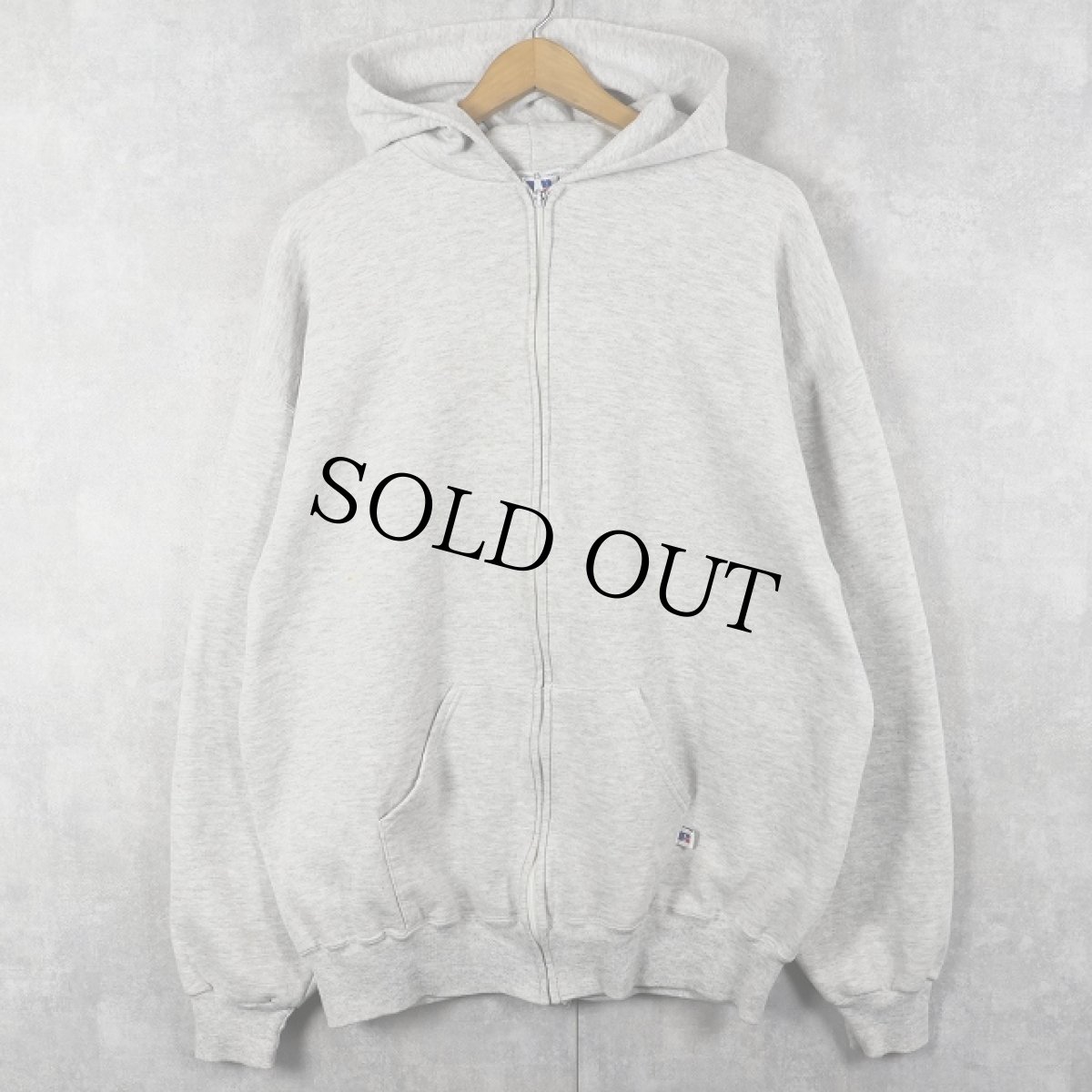 画像1: 90's RUSSELL ATHLETIC USA製 スウェットジップパーカー XXL  (1)