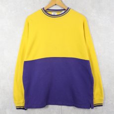 画像1: 90's GAP 2トーンスウェット S (1)