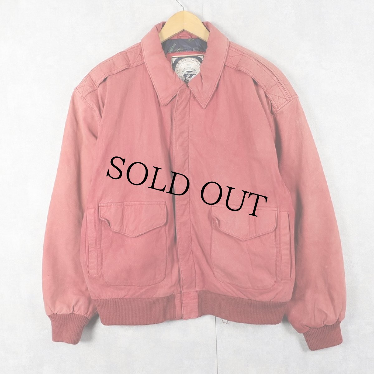 画像1: PARIS SPORT CLUB "A-2 TYPE" レザージャケット L  (1)