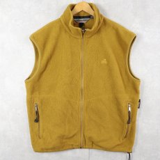 画像1: 90's EMS "POLARTEC" ロゴ刺繡 フリースベスト L (1)