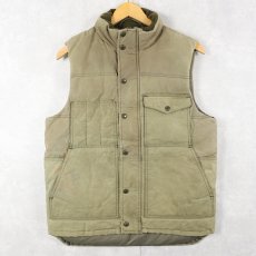 画像1: FILSON CANADA製 オイルドコットン ダウンベスト S (1)