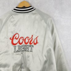 画像1: 70〜80's King Louie USA製 "Coors Light" 刺繡入り ナイロンスタジャン L (1)