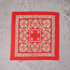 画像1: 40〜50's 花柄 バンダナ (1)