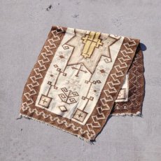 画像2: VINTAGE 民族 手織りラグ (2)