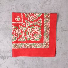 画像2: 40〜50's 花柄 バンダナ (2)