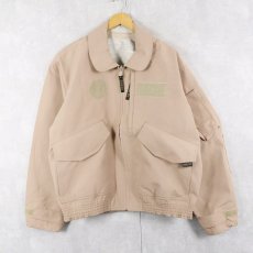 画像1: U.S.MILITARY MCPS CWU-106/P NOMEX/GORE-TEX フライトジャケット "TAN" LARGE-REGULAR (1)