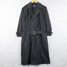 画像1: 90's Ralph Lauren コットントレンチコート BLACK SIZE4 (1)