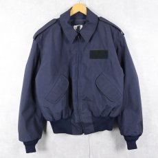 画像1: 90's U.S.COAST GUARD セキュリティポリスジャケット LARGE (1)