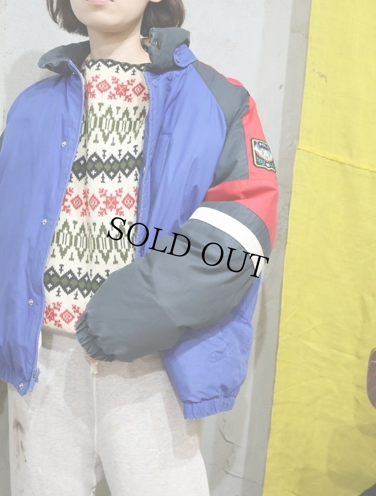 画像1: 90's Ralph Lauren "UNI CREST PATCH" ダウンジャケット L (1)