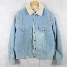 画像1: 70's Levi's USA製 70605-1513 コーデュロイボアジャケット SIZE42 (1)