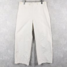 画像1: 60〜70's FRENCH MILITARY コットンセーラーパンツ W31 (1)