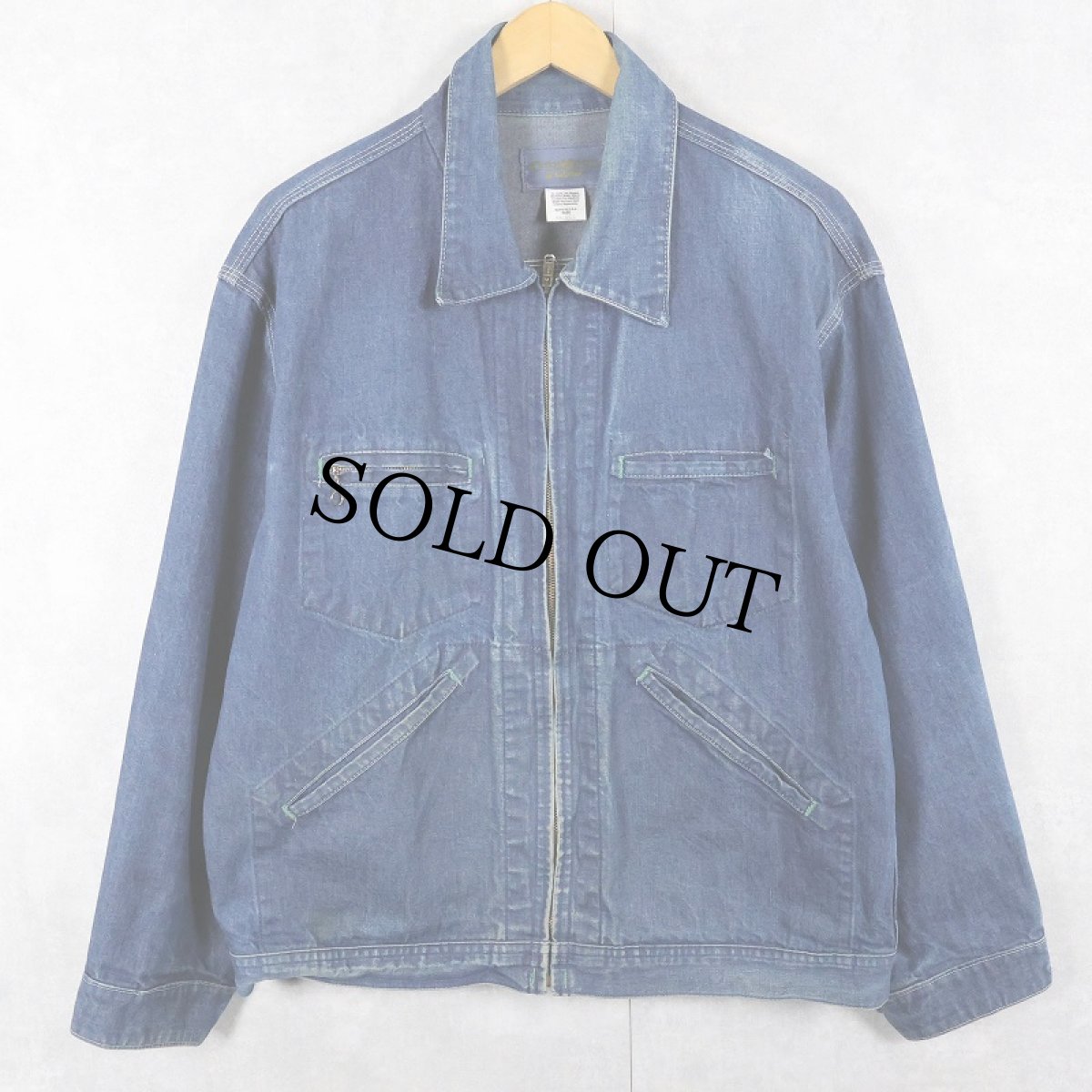画像1: 70〜80's OSHKOSH B'GOSH USA製 デニムジップジャケット SIZE44 REGULAR (1)