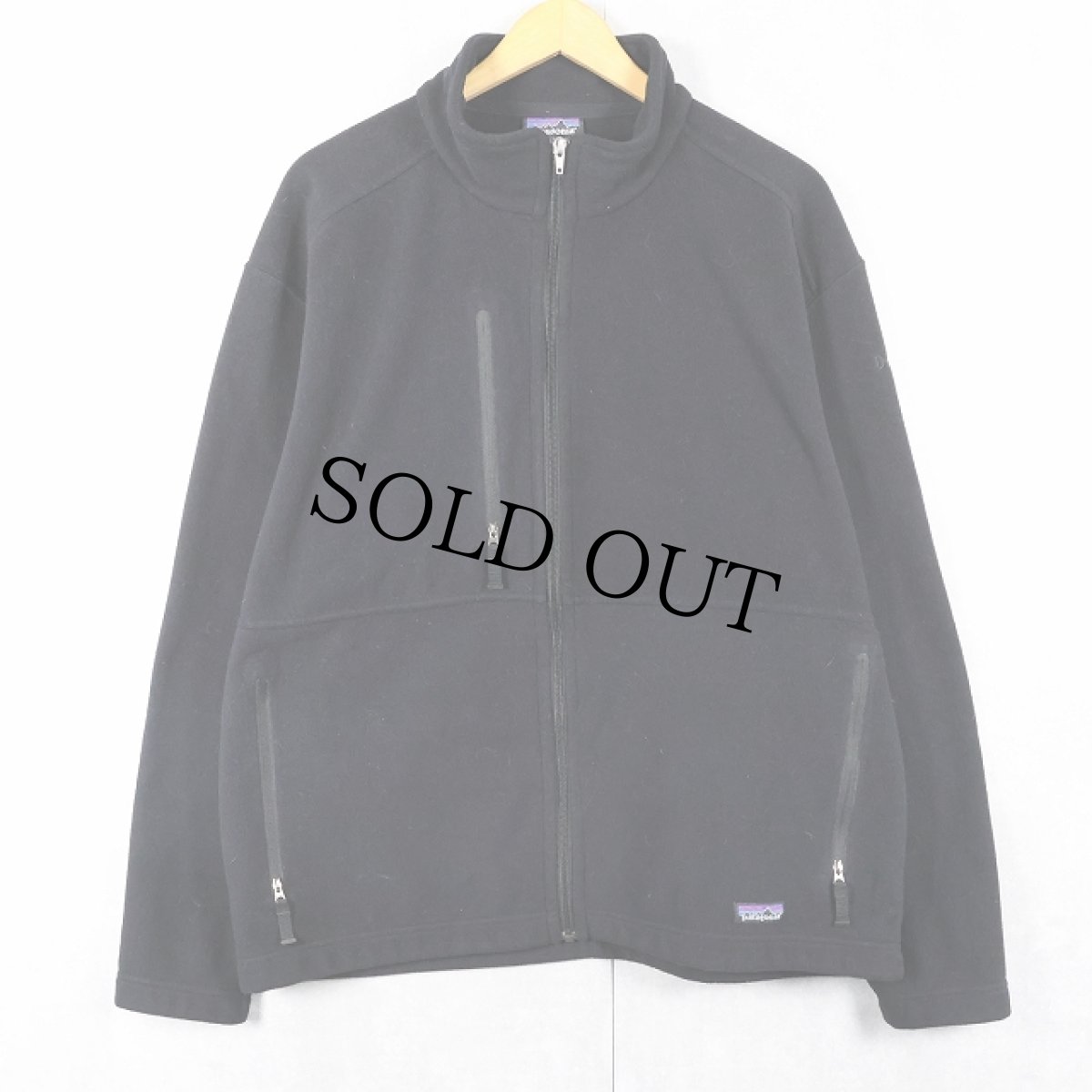 画像1: 2000's Patagonia シンチラフリースジャケット BLACK L (1)