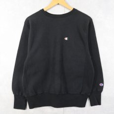 画像1: 90's Champion REVERSE WEAVE 目付き スウェット BLACK M (1)