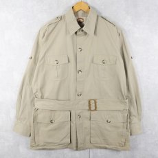 画像1: 80's BANANA REPUBLIC コットンサファリジャケット SIZE42 (1)