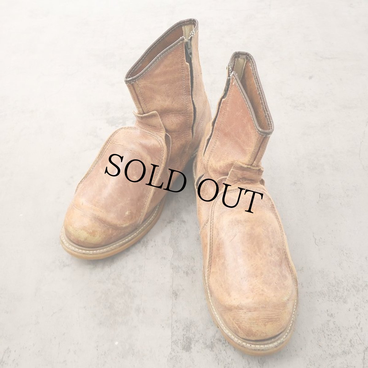 画像1: レザーワークブーツ 29cm (1)